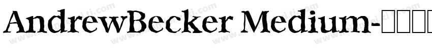 AndrewBecker Medium字体转换